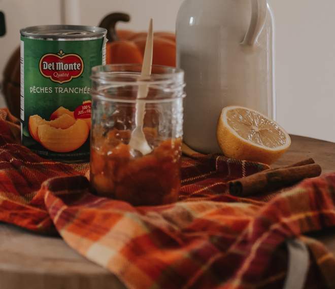 Sauce aux pêches Del Monte – inspirée de la recette de Sookie dans Gilmore Girls
