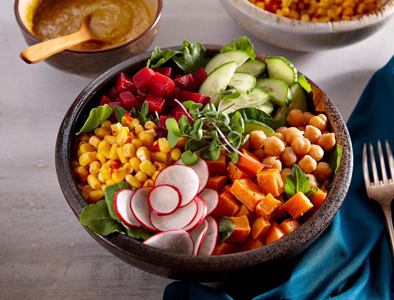 Sweet potato and corn bowl