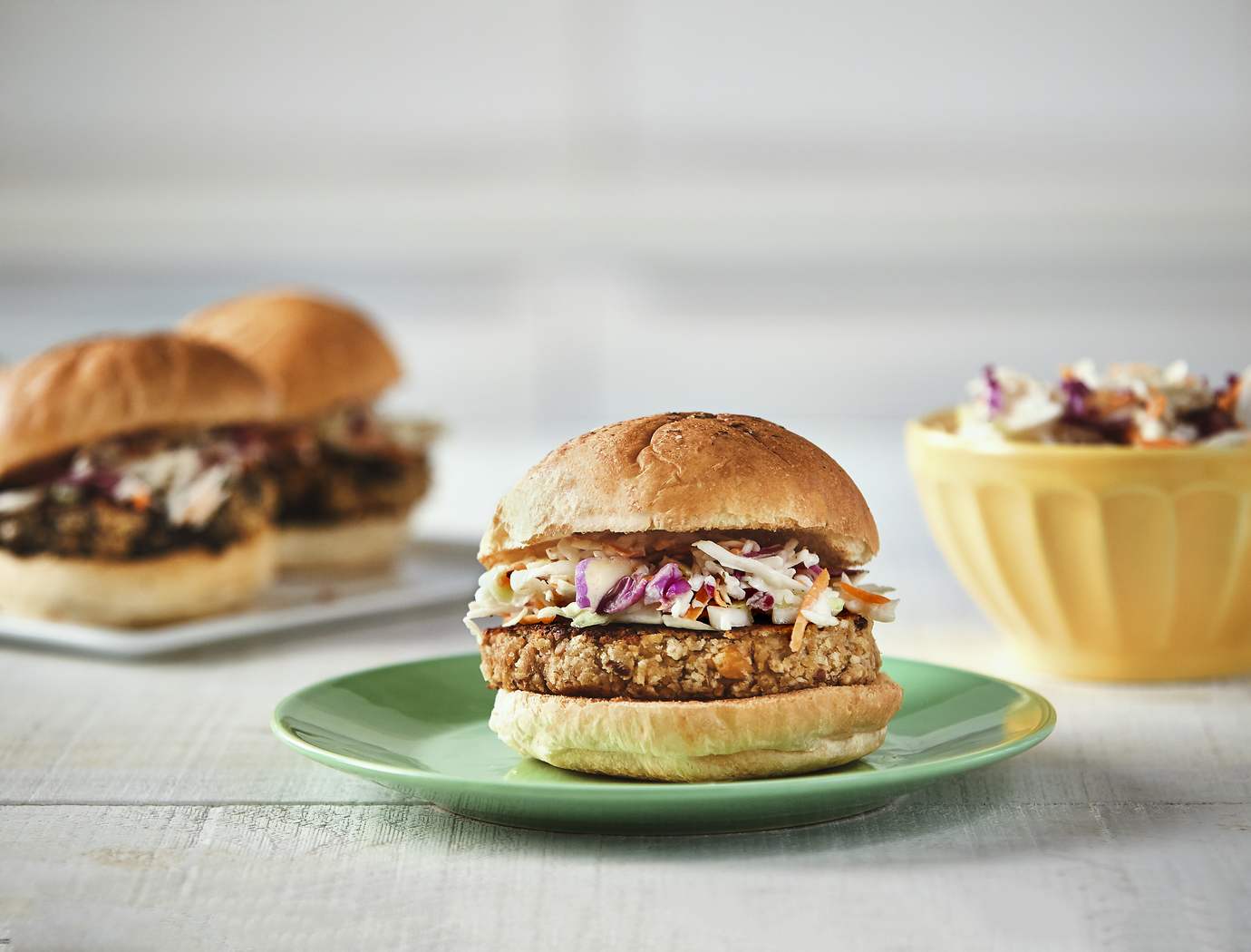 Crispy teriyaki veggie burger