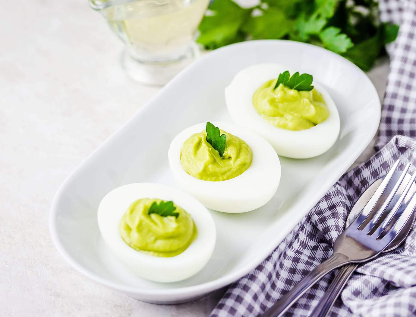 Sweet Pea Deviled Eggs