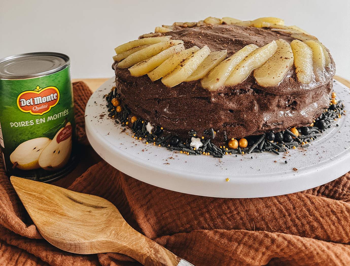 Gâteau au triple chocolat et aux poires - inspiré du film Matilda