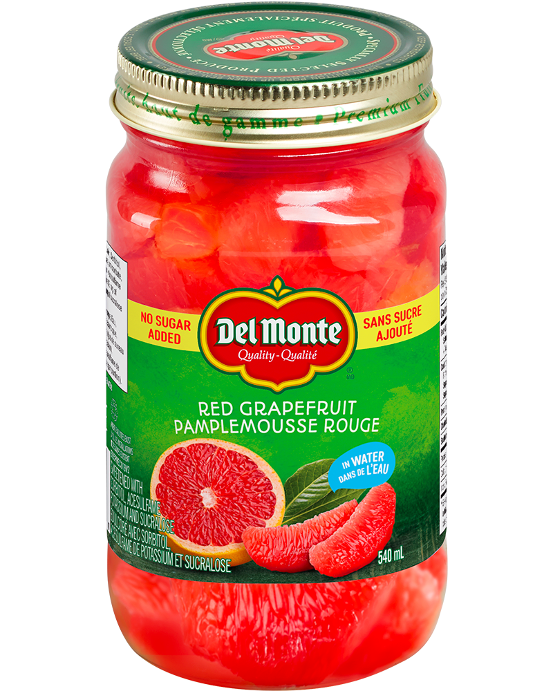 Red Grapefruit in water no sugar added