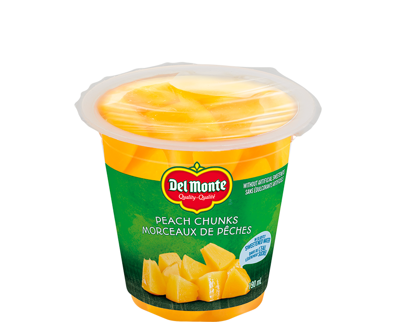 Peach Chunks packed in slightly sweetened water