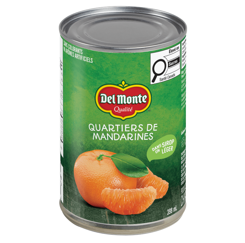 Quartiers de mandarine dans un sirop léger