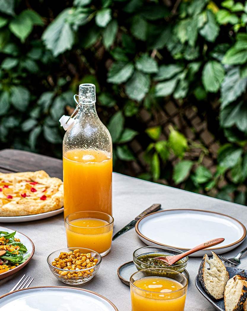 Fruit cocktail lemonade