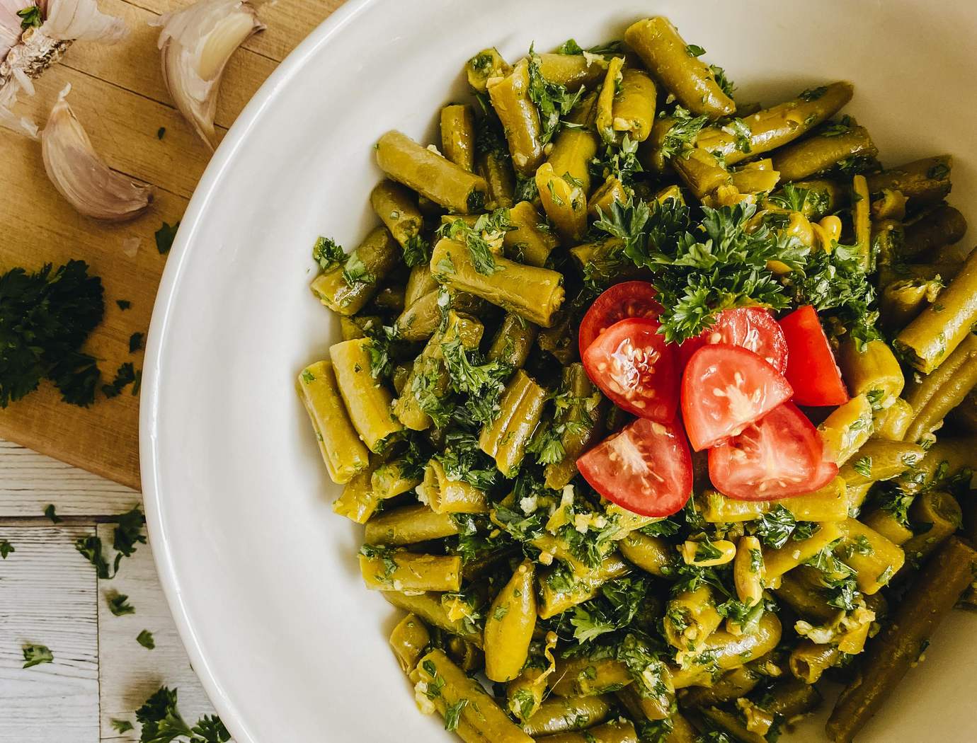 Garlic & Parsley Bean Salad