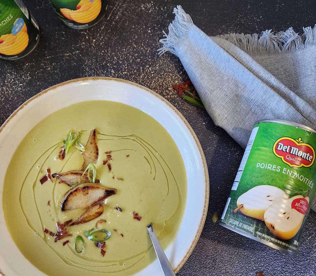 Potage aux poires et aux poireaux