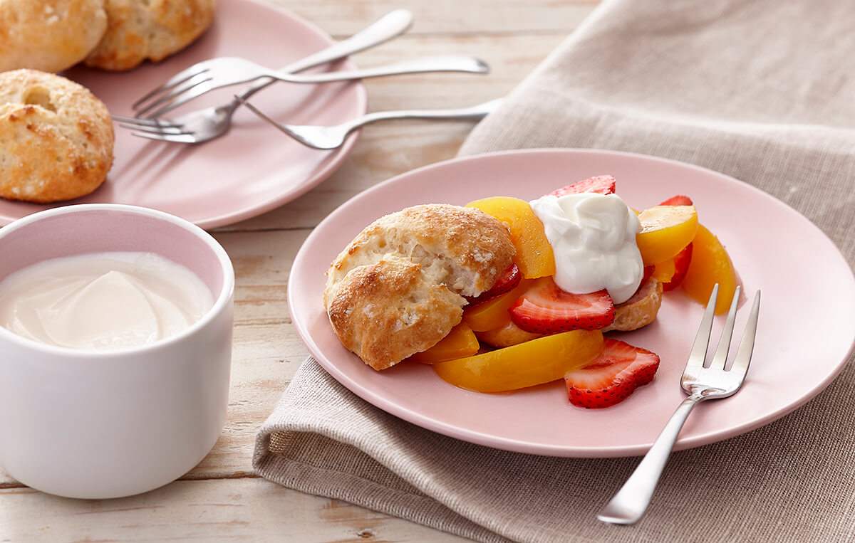 Strawberry Peach Shortcake