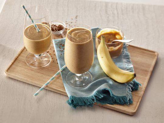 Smoothie aux bananes et arachides